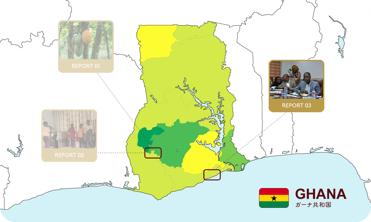 ガーナ現地視察マップ