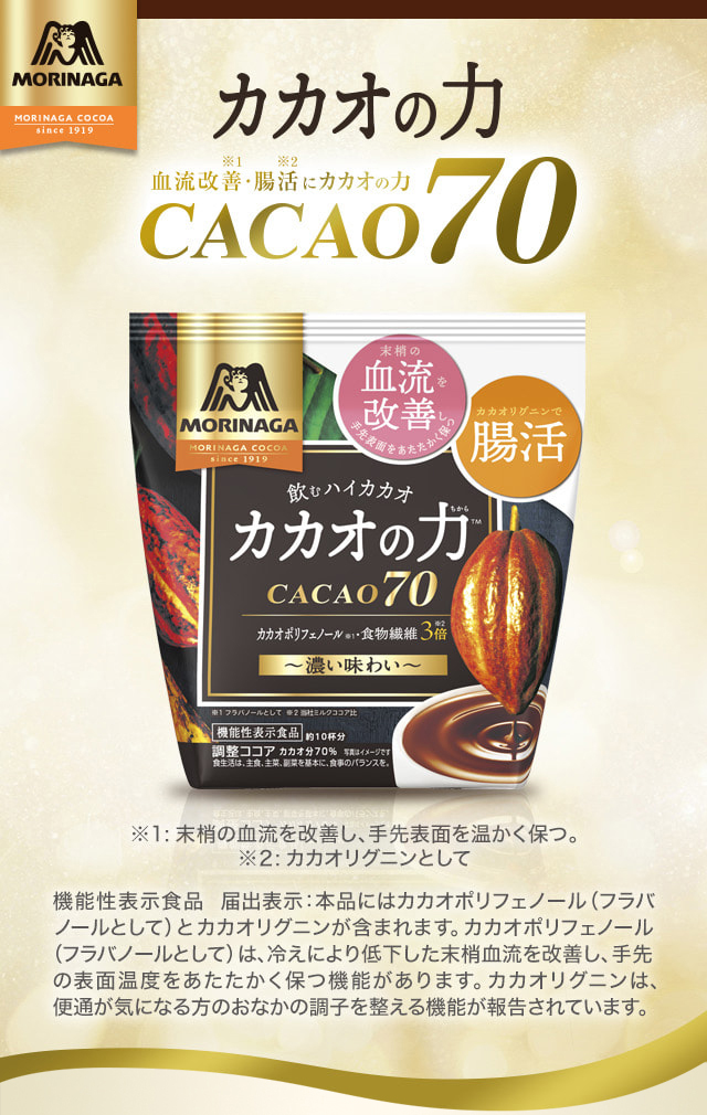 森永製菓 カカオの力 CaCao70 200g ×2個 - その他