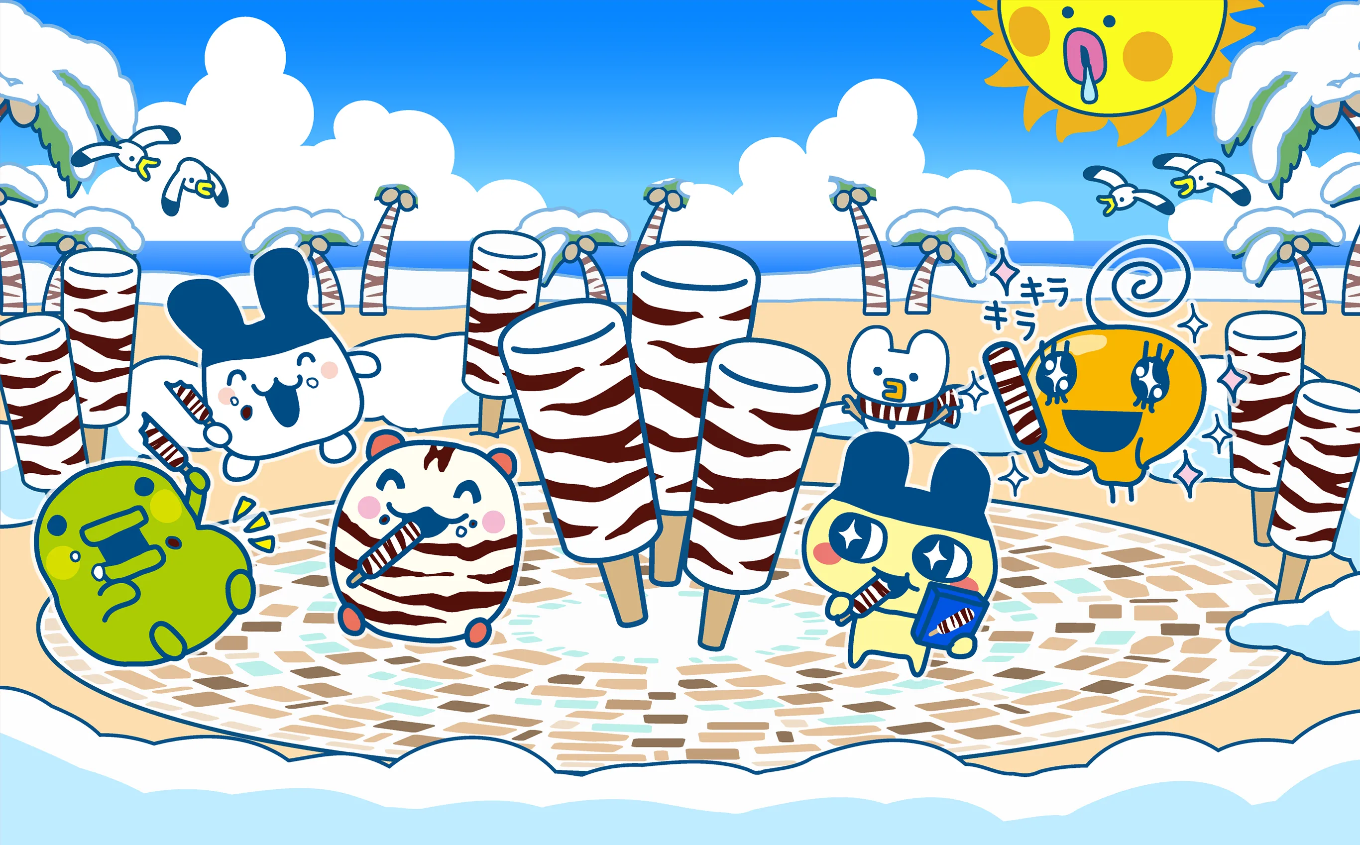 パリパリバー×Tamagotchi パリパリわくわくたまごっち