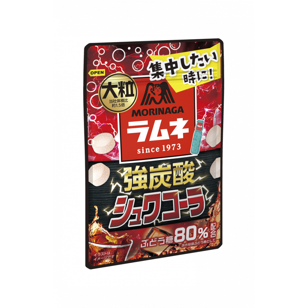 大粒ラムネ＜強炭酸シュワコーラ＞ | キャンディ | 菓子 | 森永製菓