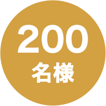 200名様